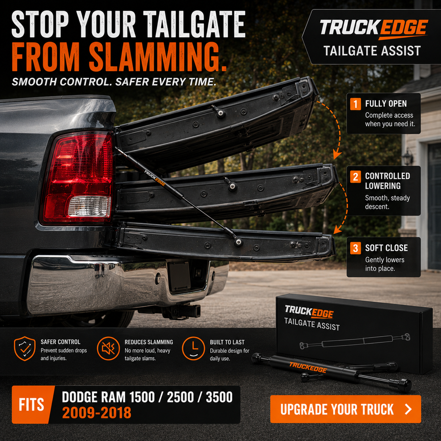 Running, brake, turn and reverse modes on the tailgate light bar