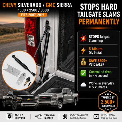 Chevy Silverado GMC Sierra 2007-2019 Tailgate Assist