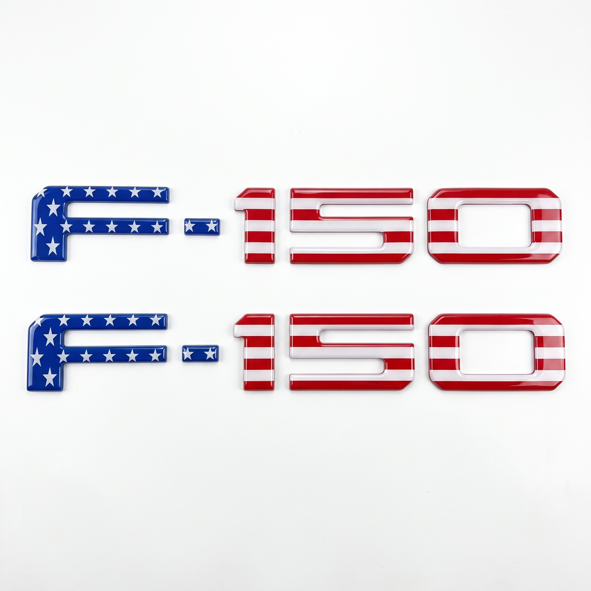 F-150 Tailgate Letter Inserts — American Flag (2018–2025)