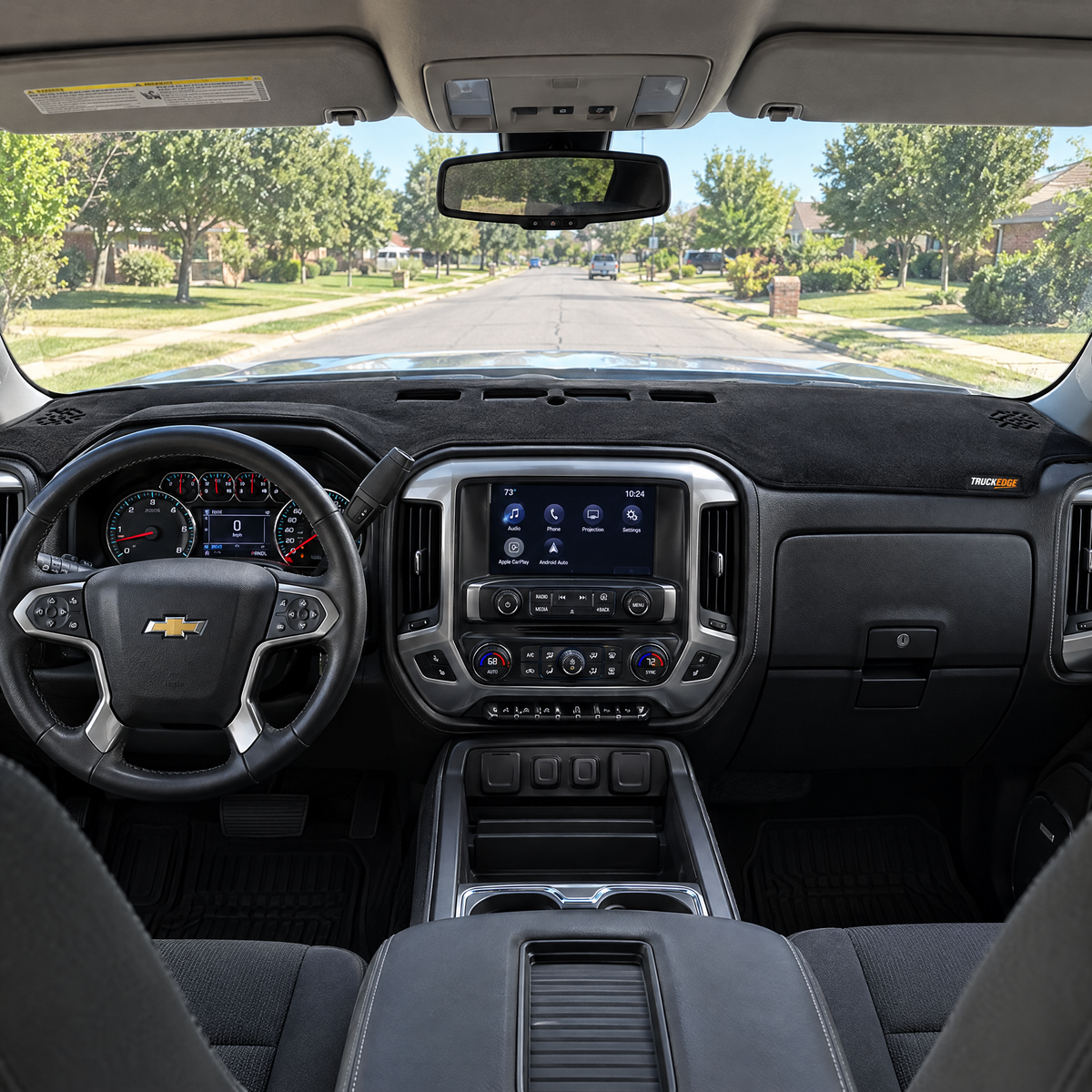 2014-2018 Silverado dash cover installed