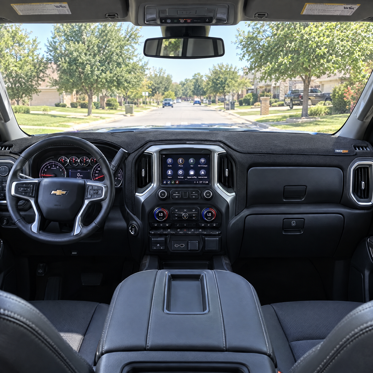 2019-2021 Silverado dash cover installed