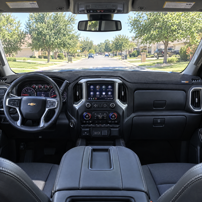 2019-2021 Silverado dash cover installed