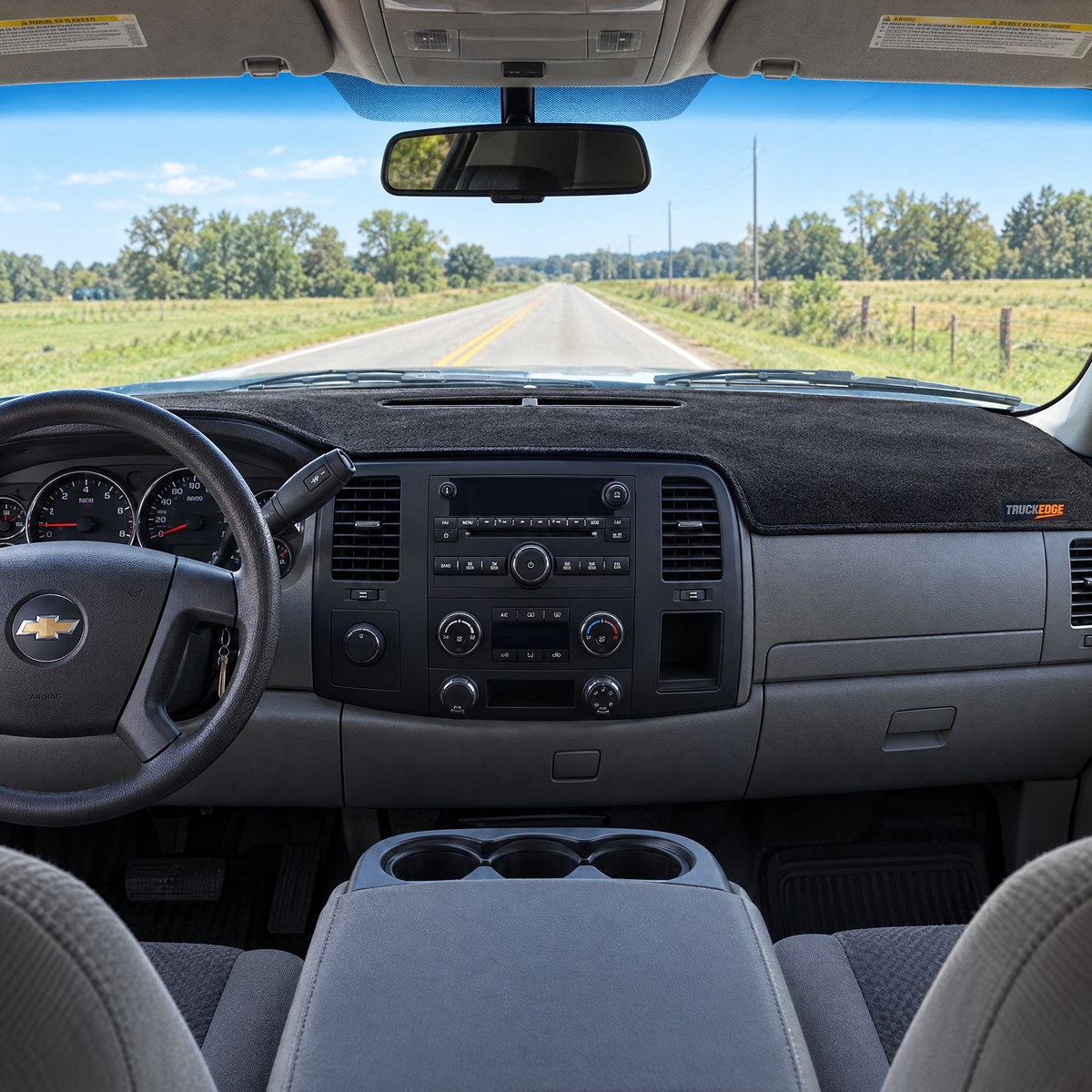 2007-2013 Silverado dash cover installed
