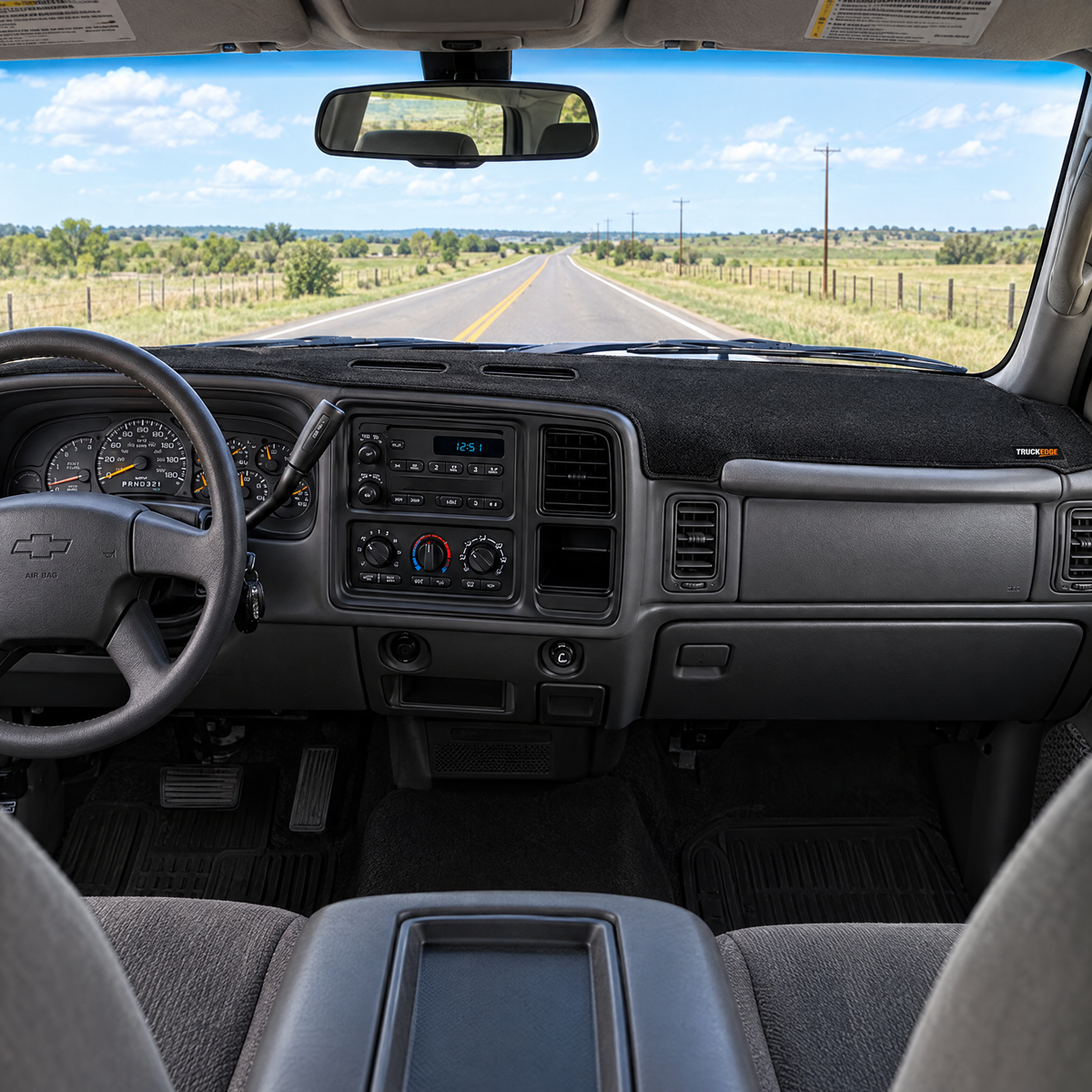 1999-2006 Silverado dash cover installed