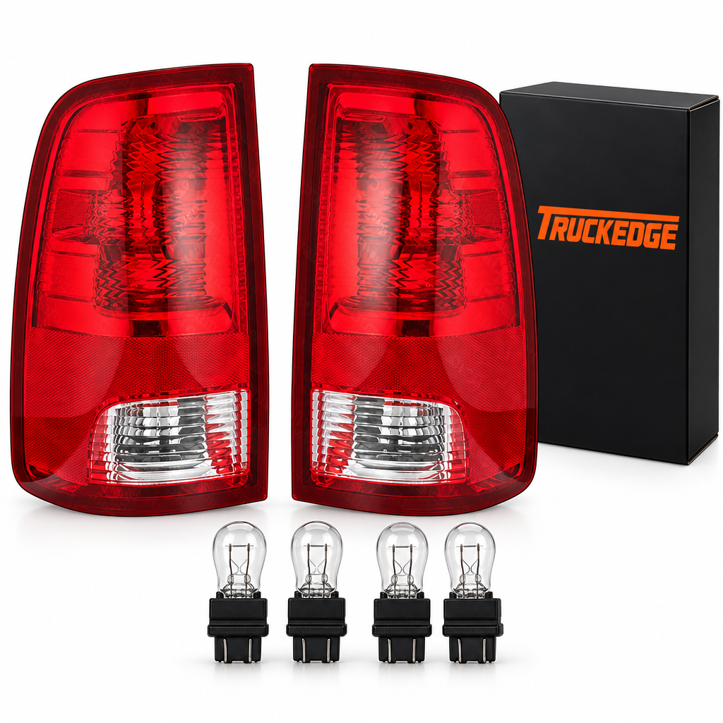 TruckEdge Dodge RAM 2009-2018 tail lights pair with bulbs included
