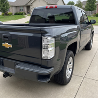 Clear tail lights installed on a 2014-2018 Chevy Silverado
